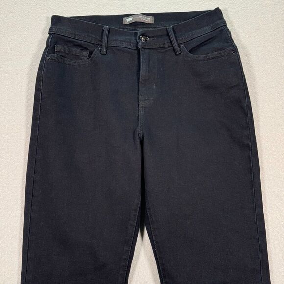 Levi's 512 Jeans‎ Womens 28x30 Black Perfectly Slimming Bootcut Black Stretch - Picture 3 of 14